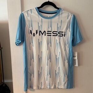 Messi Blue and White Graphic T-Shirt